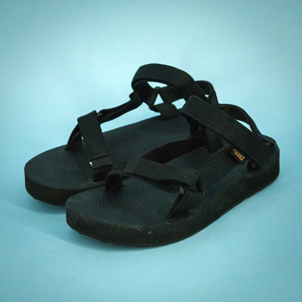 Teva Size 9 Black Midform Universal Strappy Open Toe Water Outdoor Sandals